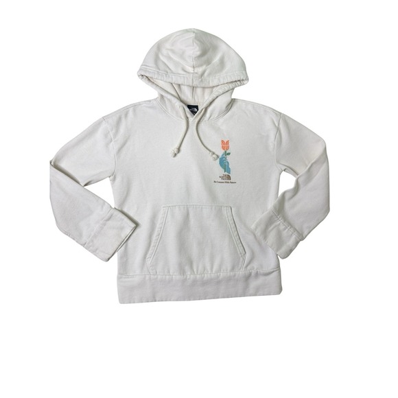The North Face Tops - The North Face Women's Hoodie Earth Day Re Connect With Nature Cream Rare XS
